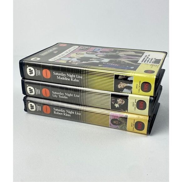 Vtg Saturday Night Live Blockbuster Video Sticker VHS Tapes Clamshell Set of 3 E - Picture 9 of 11